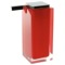 Soap Dispenser, Square, Red, Countertop